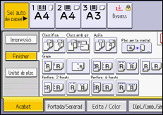 Il·lustració de pantalla del panell d'operacions