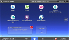 Il·lustració de pantalla del panell d'operacions