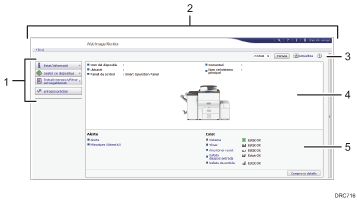 Il·lustració de la pantalla del navegador web (il·lustració de referència enumerada)