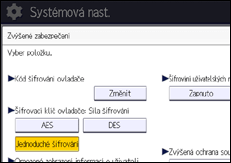 Ilustrace displeje ovládacího panelu