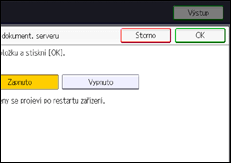 Ilustrace displeje ovládacího panelu
