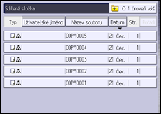 Ilustrace displeje ovládacího panelu