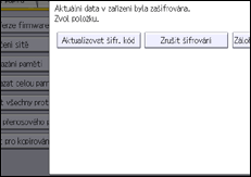 Ilustrace displeje ovládacího panelu