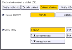 Ilustrace displeje ovládacího panelu