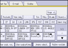 Ilustrace displeje ovládacího panelu