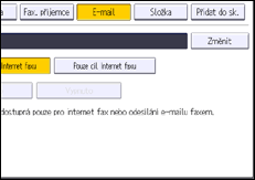 Ilustrace displeje ovládacího panelu