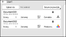 Ilustrace displeje ovládacího panelu