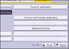 Illustration af display på betjeningspanelet