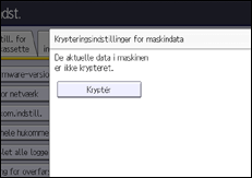 Illustration af display på betjeningspanelet