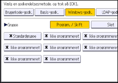 Illustration af display på betjeningspanelet