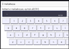 Illustration af display på betjeningspanelet