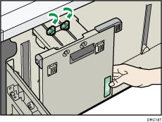 Illustration af bred elevatorkassette