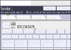 Illustration af display på betjeningspanelet