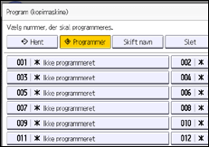 Illustration af display på betjeningspanelet