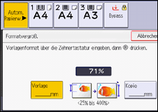Abbildung Bedienfeld-Display