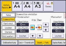 Abbildung Bedienfeld-Display