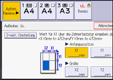 Abbildung Bedienfeld-Display