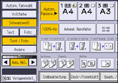 Abbildung Bedienfeld-Display