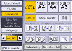 Abbildung Bedienfeld-Display
