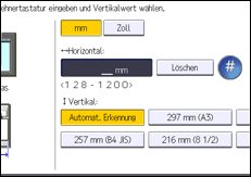 Abbildung Bedienfeld-Display
