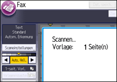 Abbildung Bedienfeld-Display