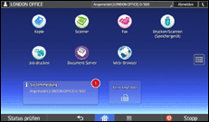 Abbildung Bedienfeld-Display