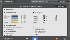 Abbildung Bedienfeld-Display