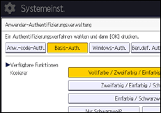 Abbildung Bedienfeld-Display