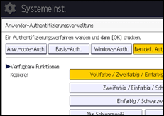 Abbildung Bedienfeld-Display
