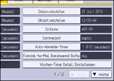 Abbildung Bedienfeld-Display