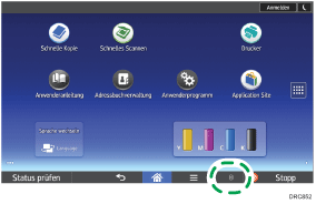 Abbildung Bedienfeld-Display