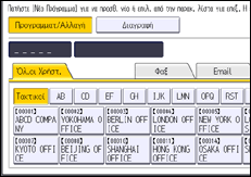 Εικόνα οθόνης πίνακα χειρισμού