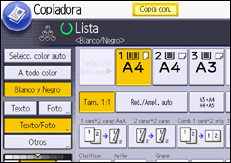 Ilustración de la pantalla panel de mandos