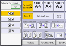 Ilustración de la pantalla panel de mandos