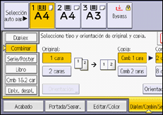 Ilustración de la pantalla panel de mandos
