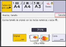 Ilustración de la pantalla panel de mandos