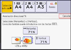 Ilustración de la pantalla panel de mandos