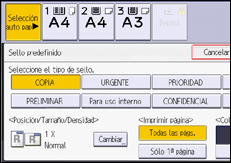 Ilustración de la pantalla panel de mandos