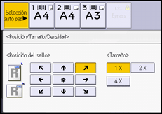 Ilustración de la pantalla panel de mandos