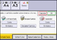 Ilustración de la pantalla del panel de mandos