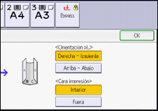 Ilustración de la pantalla del panel de mandos