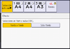 Ilustración de la pantalla panel de mandos