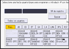 Ilustración de la pantalla panel de mandos