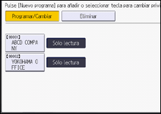 Ilustración de la pantalla panel de mandos