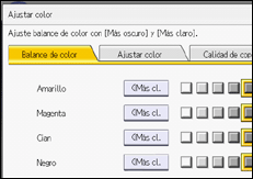 Ilustración de la pantalla panel de mandos