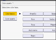 Ilustración de la pantalla panel de mandos