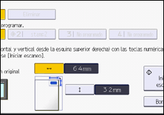 Ilustración de la pantalla panel de mandos