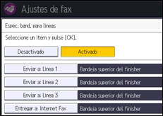 Ilustración de la pantalla panel de mandos