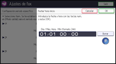 Ilustración de la pantalla panel de mandos