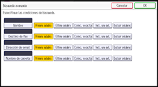 Ilustración de la pantalla panel de mandos